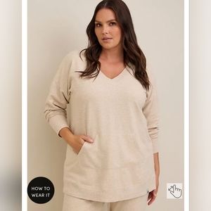 Torrid 3x active tunic sweatshirt